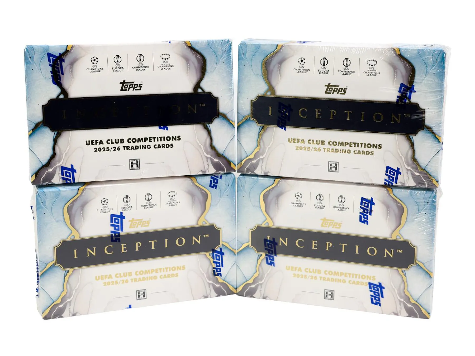 Topps Inception Box 2025/26 Topps Inception UEFA Club Competitions Soccer Hobby 4-Box 25 ...