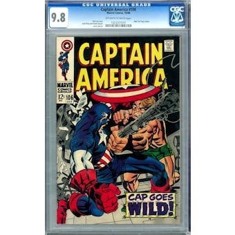 Captain America #106 CGC 9.8 (OW-W) *1023207010*