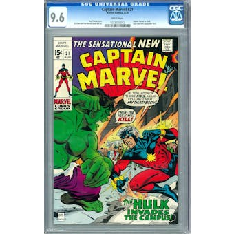 Captain Marvel #21 CGC 9.6 (W) *1023209012*