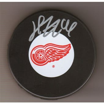 Henrick Zetterberg Autographed Detroit Red Wings Hockey Puck