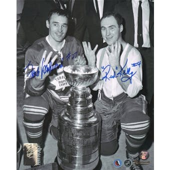Frank Mahovlich & Red Kelly Autographed Toronto Maple Leafs 8x10 Photo