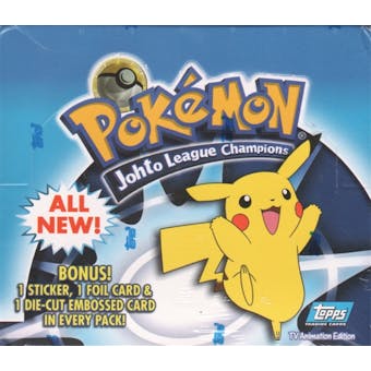 Pokemon TV Edition Johto League Champions Box (2001 Topps)