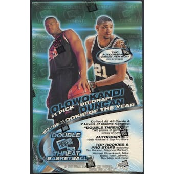 1998/99 Press Pass Double Threat Basketball Hobby Box