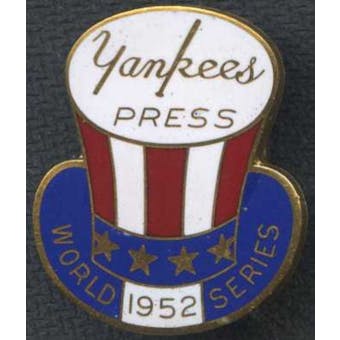 1952 New York Yankees World Series Press Pin