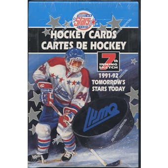 1991/92 7th Inning Sketch LHJMQ Tomorrows Stars Today Hockey Hobby Box