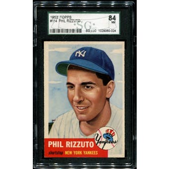 1953 Topps Baseball #114 Phil Rizzuto SGC 84 (NM 7) *0024