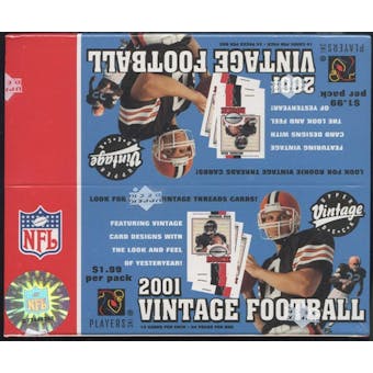 2001 Upper Deck Vintage Football 24-Pack Box