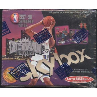 1997/98 Skybox Metal Championship Preview Basketball Retail Box