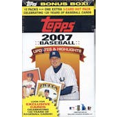 2007 Topps Updates & Highlights Baseball 10-pack Blaster Box (Reed Buy)