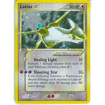 Pokemon Deoxys Single Latias 105/107 Gold Star