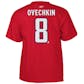 Alex Ovechkin Washington Capitals Reebok Premier Red SS Shirt Adult 2XL