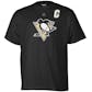 Pittsburgh Penguins #87 Sidney Crosby Reebok Black Name & Number Tee Shirt (Adult XXL)
