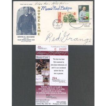 First Day Cover Signed by Multiple HOF's Red Grange JSA *20307
