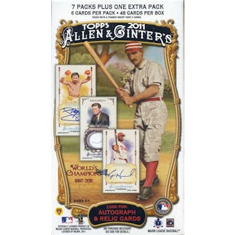 2011 Topps Allen & Ginter Baseball Blaster 8-Pack Box