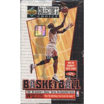 1997/98 Upper Deck Collector's Choice Series 2 Basketball 36 Pack Box