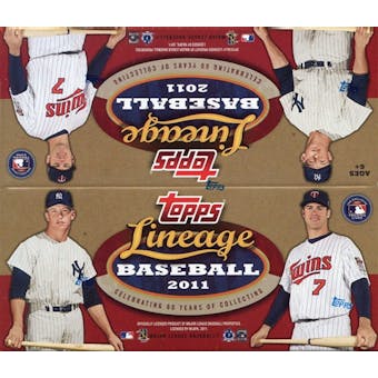 2011 Topps Lineage Baseball Retail 24-Pack Box