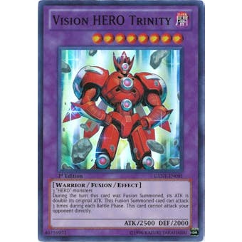 Yu-Gi-Oh Generation Force 1st Ed. Single Vision HERO Trinity Super Rare - NEAR MINT (NM)