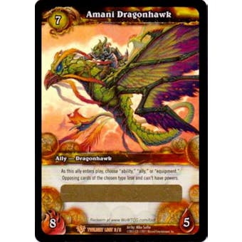 WoW Twilight of the Dragons Single Amani Dragonhawk Unscratched Loot Card