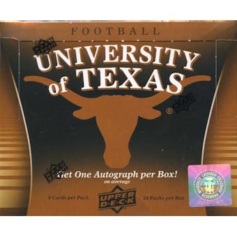 2011 Upper Deck University of Texas Football Hobby Box (1 Autograph Per Box!)