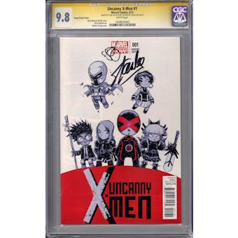 Uncanny X-Men #1 Variant Stan Lee Skottie Young Signature Series CGC 9.8 (W) *1049650062*