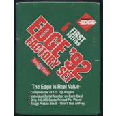 1992 Collector's Edge First Edition Football Factory Set (Reed Buy)