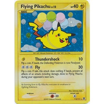 Pokemon Rising Rivals Single Flying Pikachu Secret Rare 113/111 - NEAR MINT (NM)