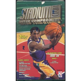 1998/99 Topps Stadium Club Series 1 Basketball Retail Box