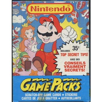 Nintendo Game Packs Wax Box (1989 O-Pee-Chee)