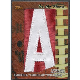 2005 Topps Football Cadillac Williams Rookie Letter "A" Patch #1/1