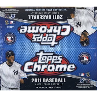 2011 Topps Chrome Baseball 24-Pack Box