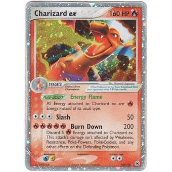 Pokemon Fire Red Leaf Green Single Charizard ex 105/112 HEAVY PLAY