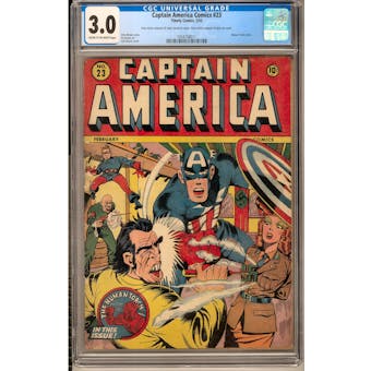 Captain America Comics #23 CGC 3.0 (C-OW) *1054708011*