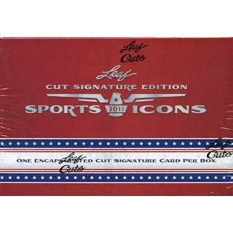 2011 Leaf Sports Icons Cut Signature Edition Hobby Box