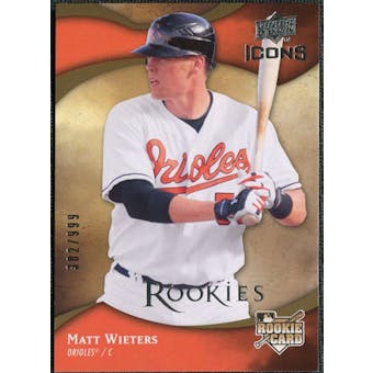 2009 Upper Deck Icons #125 Matt Wieters RC Rookie Card / 999