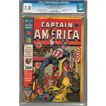 Captain America Comics #14 CGC 7.0 (C-OW) *1056967004*
