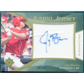 2009 Ultimate Collection Jumbo Jersey Signatures #JB Jay Bruce 19/50