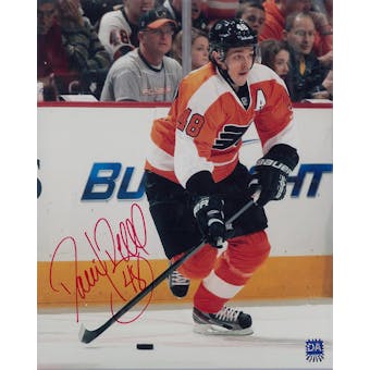 Daniel Briere Autographed Philadelphia Flyers 8x10 Orange Photo  (DACW COA)