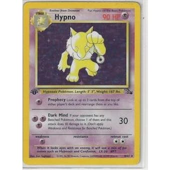 Pokemon Fossil 1st Edition Single Hypno 8/62 - NEAR MINT (NM)