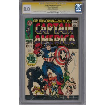 Captain America #100 CGC 8.0 Stan Lee Signature Series (OW-W) *1061158005*