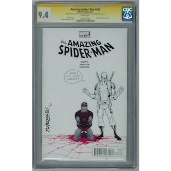 Amazing Spider-Man #655 CGC 9.4 (W) Signed & Sketch Carlo Barberi *1062481001* SIG - (Hit Parade Inventory)