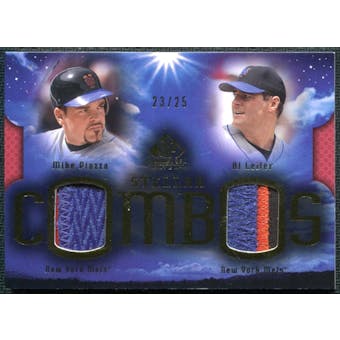 2004 Upper Deck SP Game Used Patch Stellar Combos Dual #LP Al Leiter Mike Piazza 23/25