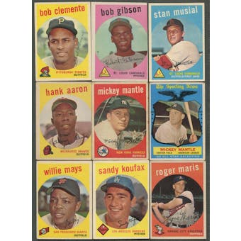 1959 Topps Baseball Complete Set (VG)