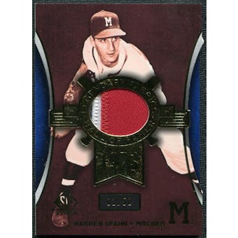 2004 SP Game Used Patch Legendary Fabrics #WS Warren Spahn Arms Down 2/50