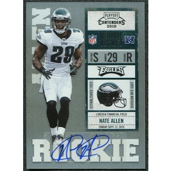 2010 Playoff Contenders #174 Nate Allen Rookie Autograph