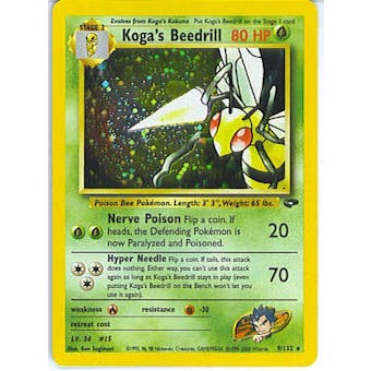 Pokemon Gym Challenge Single Koga's Beedrill 9/132
