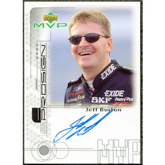 1999 Upper Deck MVP ProSign #JBu Jeff Burton Silver