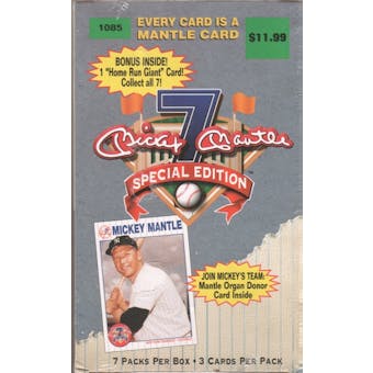 1997 Mickey Mantle Properties Special Edition Baseball Blaster Box