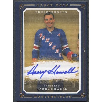 2008/09 Upper Deck Masterpieces Hockey Harry Howell Auto #02/25
