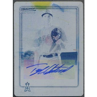 2010 Bowman Chrome Baseball Tyler Chatwood Printing Plate Rookie Auto #1/1