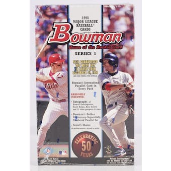 1998 Bowman Series 1 Baseball Hobby Box